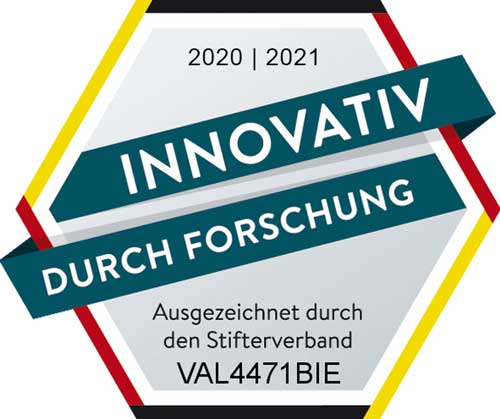 Logo des Forschungssiegels ‚Innovativ durch Forschung